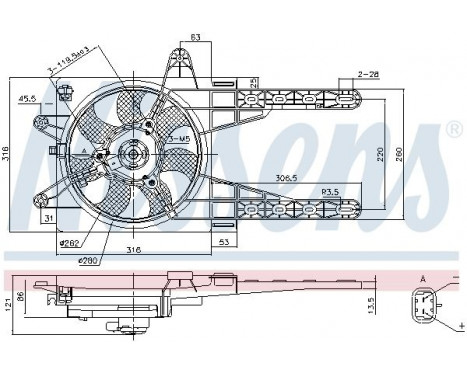 Ventilateur, refroidissement du moteur 85141 Nissens, Image 7