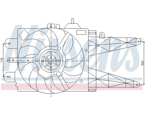 Ventilateur, refroidissement du moteur 85158 Nissens, Image 7