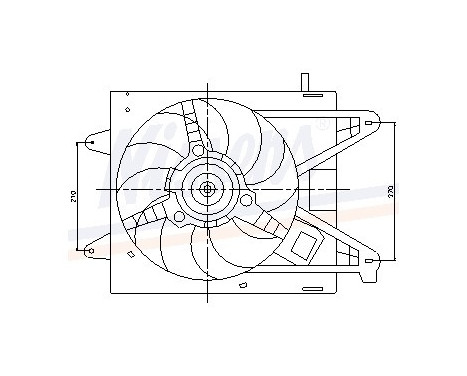 Ventilateur, refroidissement du moteur 85166 Nissens, Image 6