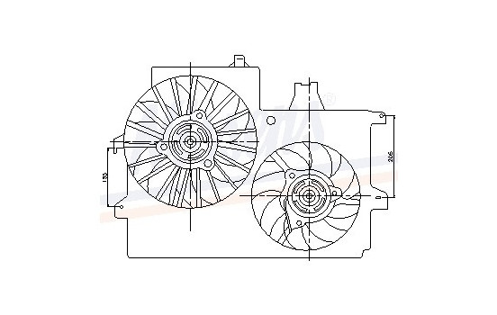 Ventilateur, refroidissement du moteur 85200 Nissens