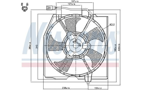 Ventilateur, refroidissement du moteur 85224 Nissens, Image 4