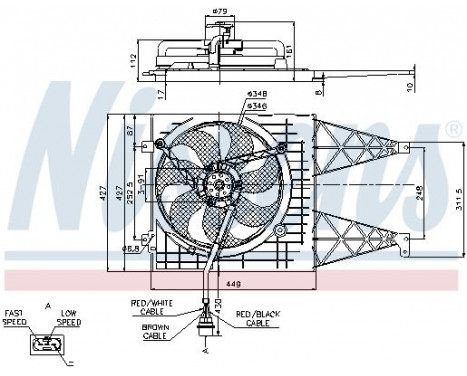 Ventilateur, refroidissement du moteur 85249 Nissens, Image 7