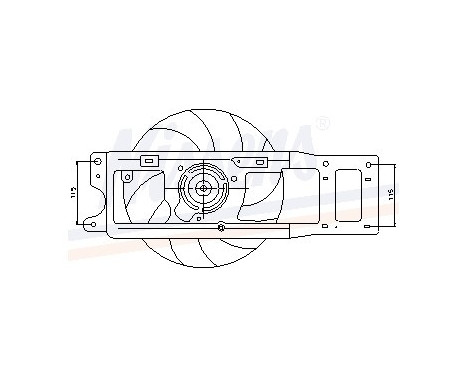 Ventilateur, refroidissement du moteur 85253 Nissens, Image 5