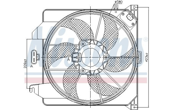 Ventilateur, refroidissement du moteur 85261 Nissens, Image 7