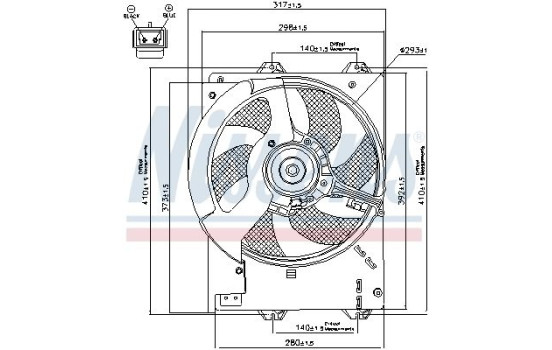 Ventilateur, refroidissement du moteur 85267 Nissens, Image 7