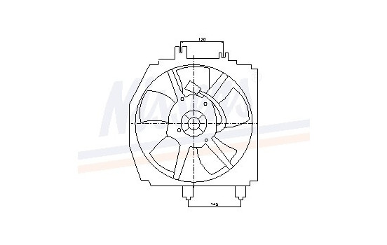 Ventilateur, refroidissement du moteur 85274 Nissens, Image 3