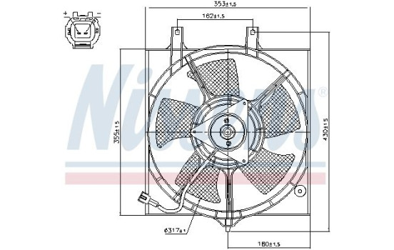 Ventilateur, refroidissement du moteur 85281 Nissens, Image 7