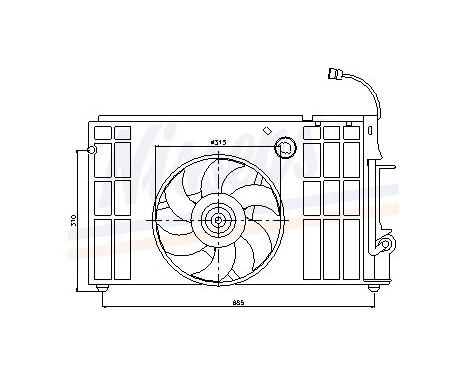 Ventilateur, refroidissement du moteur 85318 Nissens, Image 6