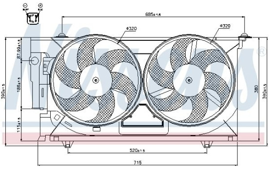 Ventilateur, refroidissement du moteur 85321 Nissens, Image 7