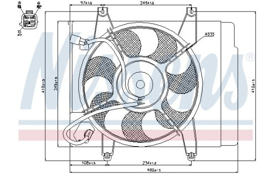 Ventilateur, refroidissement du moteur 85345 Nissens, Image 7
