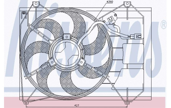 Ventilateur, refroidissement du moteur 85346 Nissens, Image 6