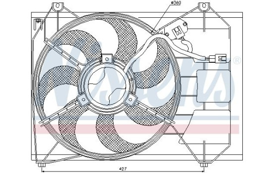 Ventilateur, refroidissement du moteur 85346 Nissens, Image 7