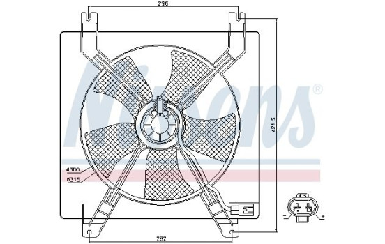 Ventilateur, refroidissement du moteur 85355 Nissens, Image 6