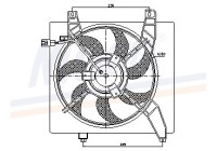 Ventilateur, refroidissement du moteur 85364 Nissens