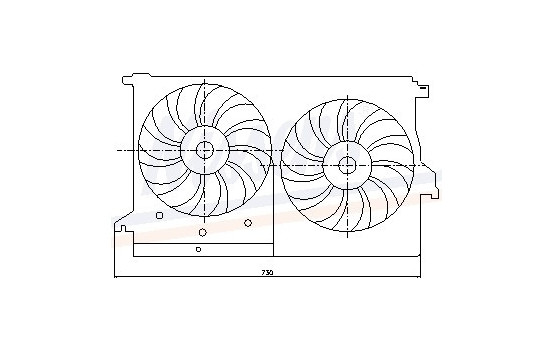 Ventilateur, refroidissement du moteur 85404 Nissens, Image 3