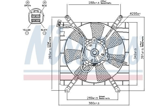 Ventilateur, refroidissement du moteur 85414 Nissens, Image 2