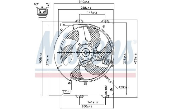 Ventilateur, refroidissement du moteur 85444 Nissens, Image 7