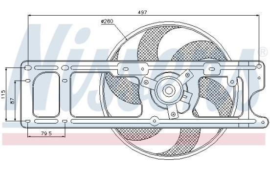 Ventilateur, refroidissement du moteur 85518 Nissens, Image 2