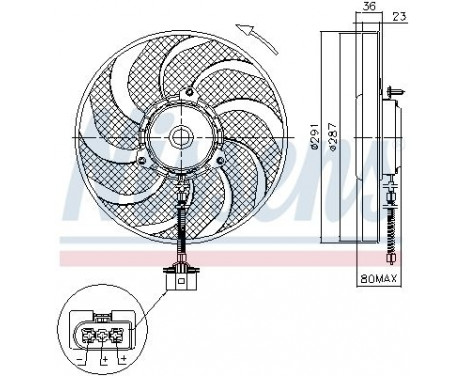 Ventilateur, refroidissement du moteur 85545 Nissens, Image 7