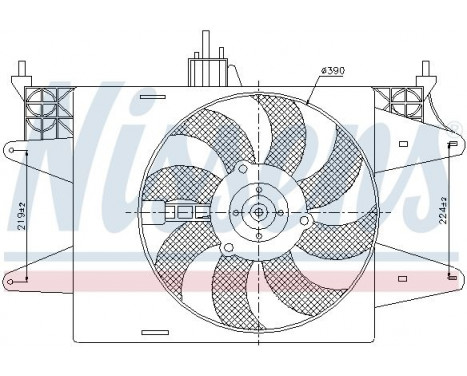 Ventilateur, refroidissement du moteur 85571 Nissens, Image 2