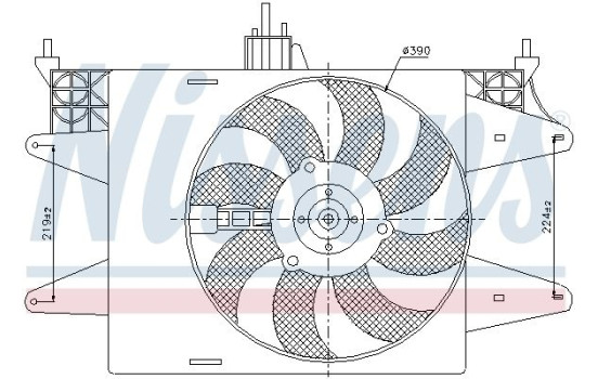 Ventilateur, refroidissement du moteur 85571 Nissens, Image 2