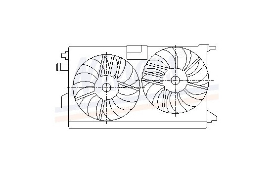 Ventilateur, refroidissement du moteur 85578 Nissens