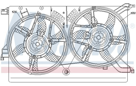 Ventilateur, refroidissement du moteur 85578 Nissens, Image 2