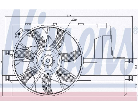 Ventilateur, refroidissement du moteur 85604 Nissens, Image 7