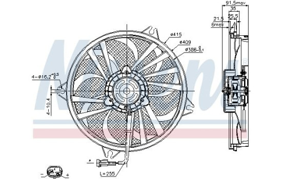 Ventilateur, refroidissement du moteur 85605 Nissens, Image 7