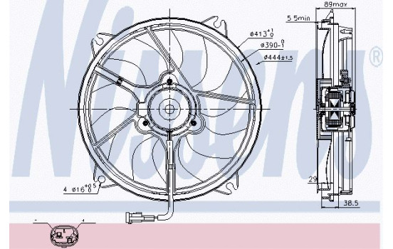 Ventilateur, refroidissement du moteur 85606 Nissens, Image 6