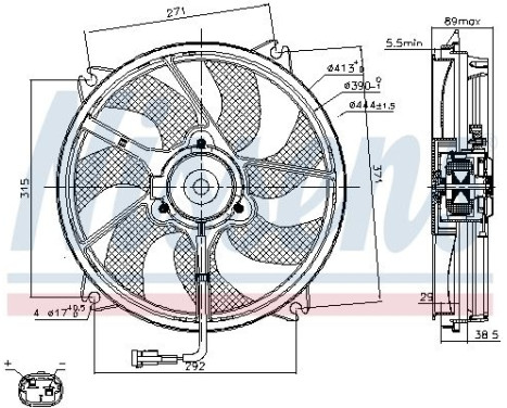 Ventilateur, refroidissement du moteur 85606 Nissens, Image 7