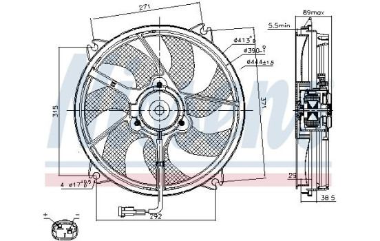 Ventilateur, refroidissement du moteur 85606 Nissens, Image 7