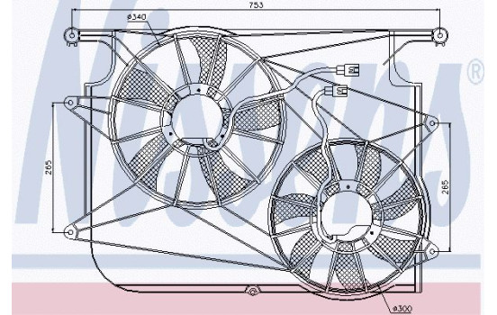 Ventilateur, refroidissement du moteur 85610 Nissens, Image 6