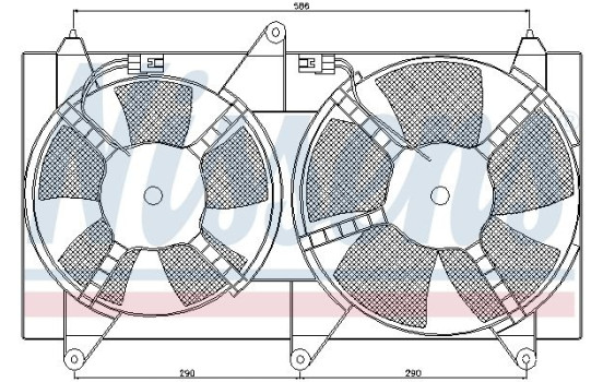 Ventilateur, refroidissement du moteur 85611 Nissens, Image 2