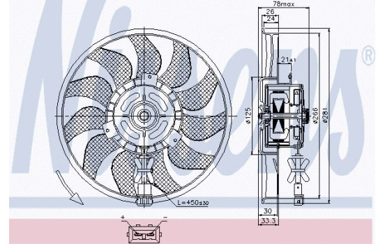 Ventilateur, refroidissement du moteur 85618 Nissens, Image 7