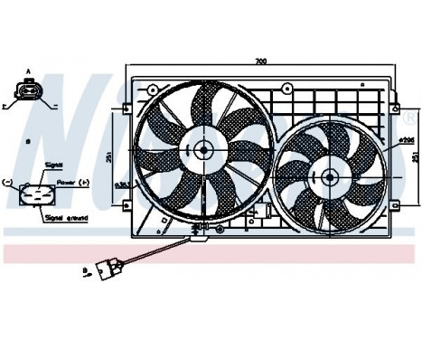 Ventilateur, refroidissement du moteur 85644 Nissens, Image 6