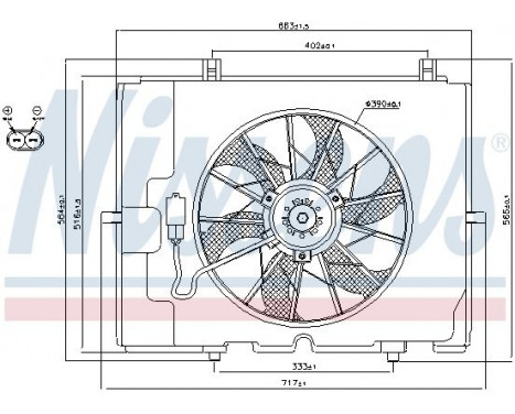 Ventilateur, refroidissement du moteur 85653 Nissens, Image 6