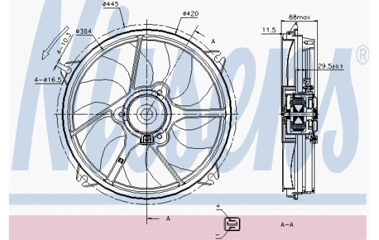 Ventilateur, refroidissement du moteur 85669 Nissens, Image 6