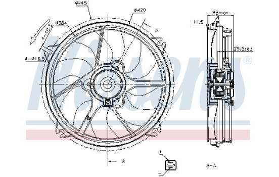 Ventilateur, refroidissement du moteur 85669 Nissens, Image 7