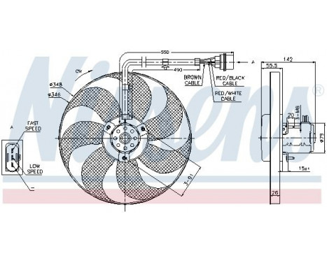 Ventilateur, refroidissement du moteur 85683 Nissens, Image 2