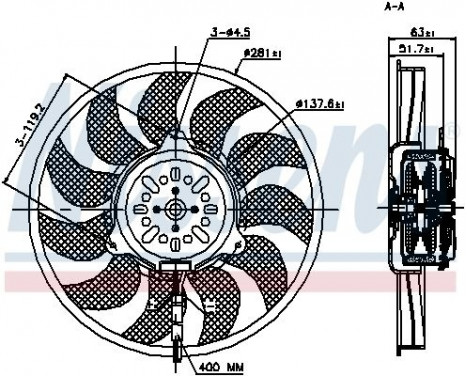 Ventilateur, refroidissement du moteur 85692 Nissens, Image 5