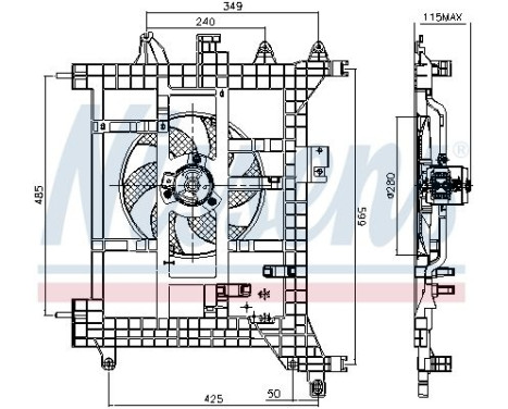 Ventilateur, refroidissement du moteur 85711 Nissens, Image 6