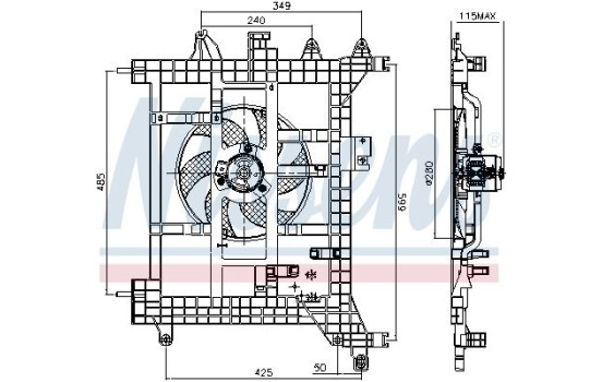 Ventilateur, refroidissement du moteur 85711 Nissens, Image 6