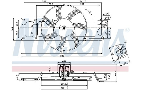 Ventilateur, refroidissement du moteur 85712 Nissens, Image 5