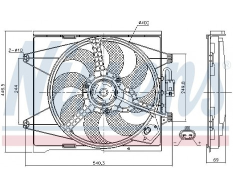 Ventilateur, refroidissement du moteur 85744 Nissens, Image 7