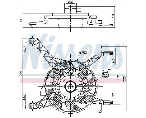 Ventilateur, refroidissement du moteur 85751 Nissens, Image 6