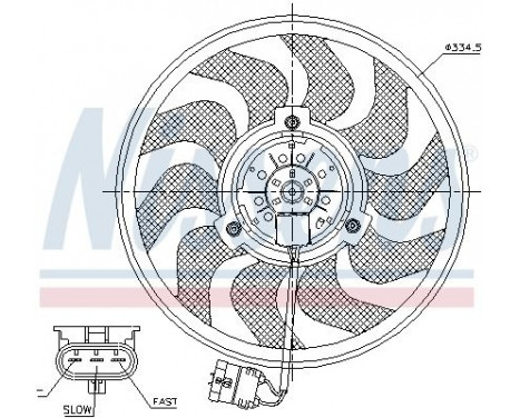 Ventilateur, refroidissement du moteur 85755 Nissens, Image 6