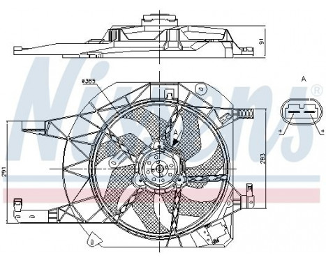 Ventilateur, refroidissement du moteur 85883 Nissens, Image 6