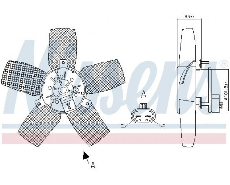 Ventilateur, refroidissement du moteur 85885 Nissens, Image 6