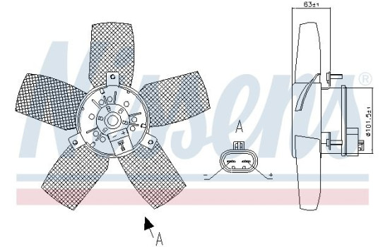 Ventilateur, refroidissement du moteur 85885 Nissens, Image 6
